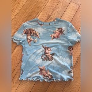 Soft Mesh Cherub Baby Tee